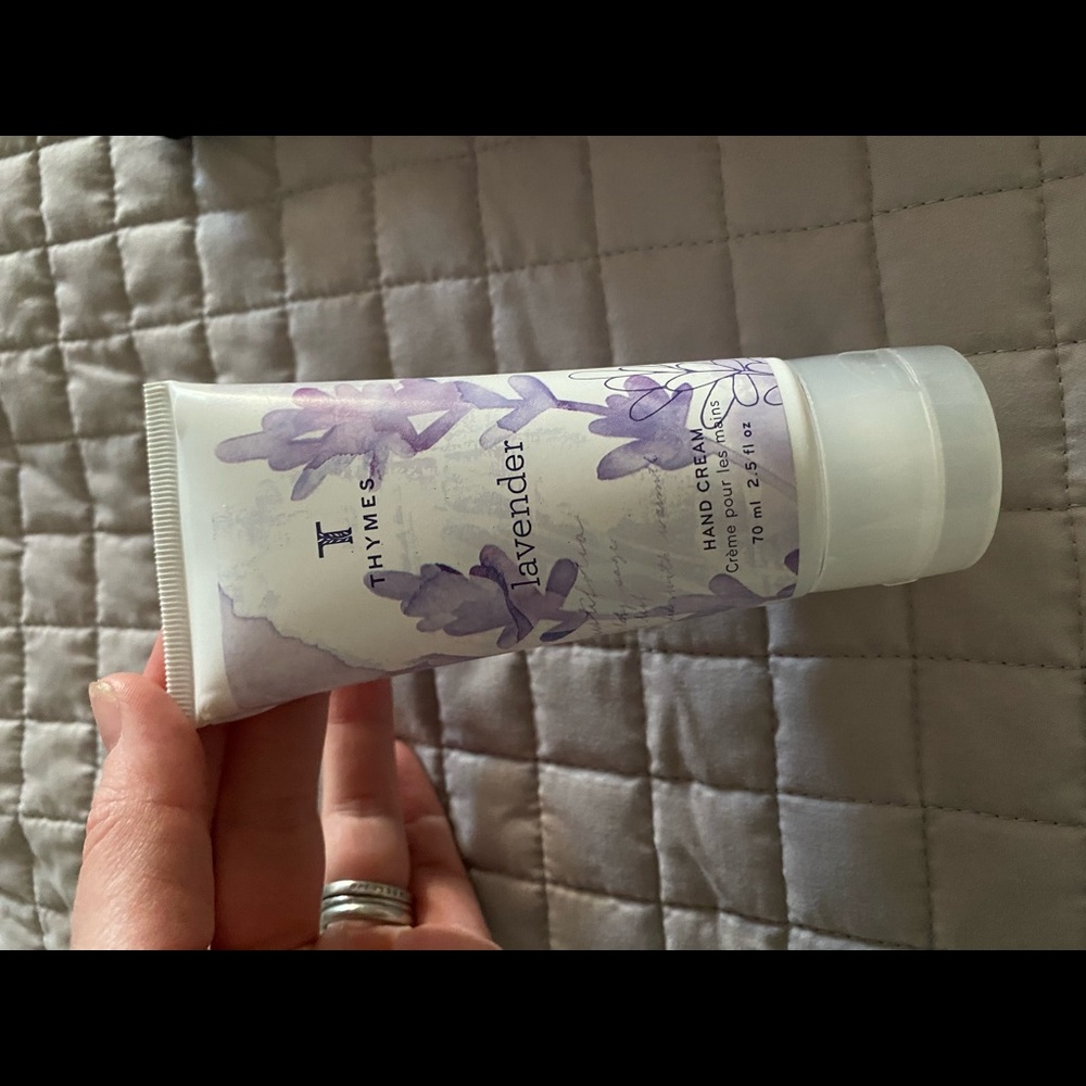 lollia handcream, skin & co face cleanser, thymes handcream new